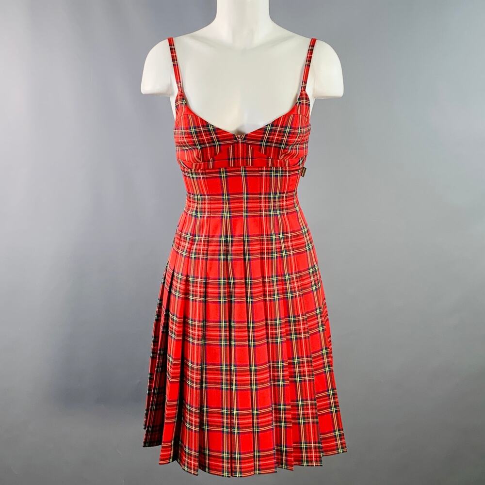 Marc Jacobs Size Xs Red Multi Color Polyester Ble… - image 1